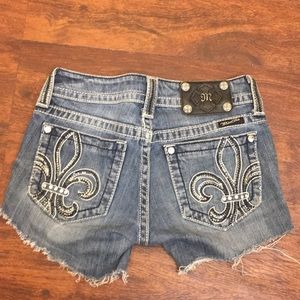 Miss Me Size 26 Denim Embellished Shorts